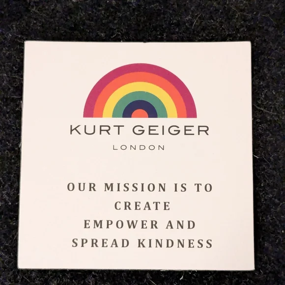 Kurt Geiger Silver Hoop Earrings with Blue Accents - Picture 3 of 5